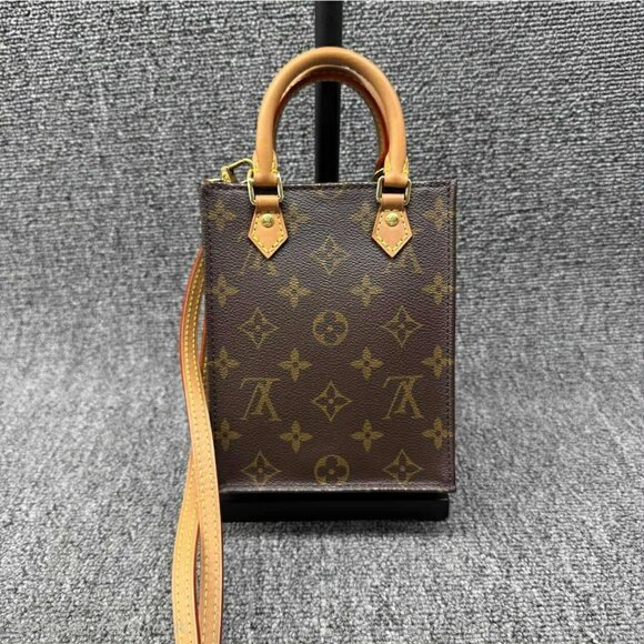 Louis Vuitton Petite Sac Plat Monogram Canvas Satchel fbcco1325-102125 - Picture 2 of 16